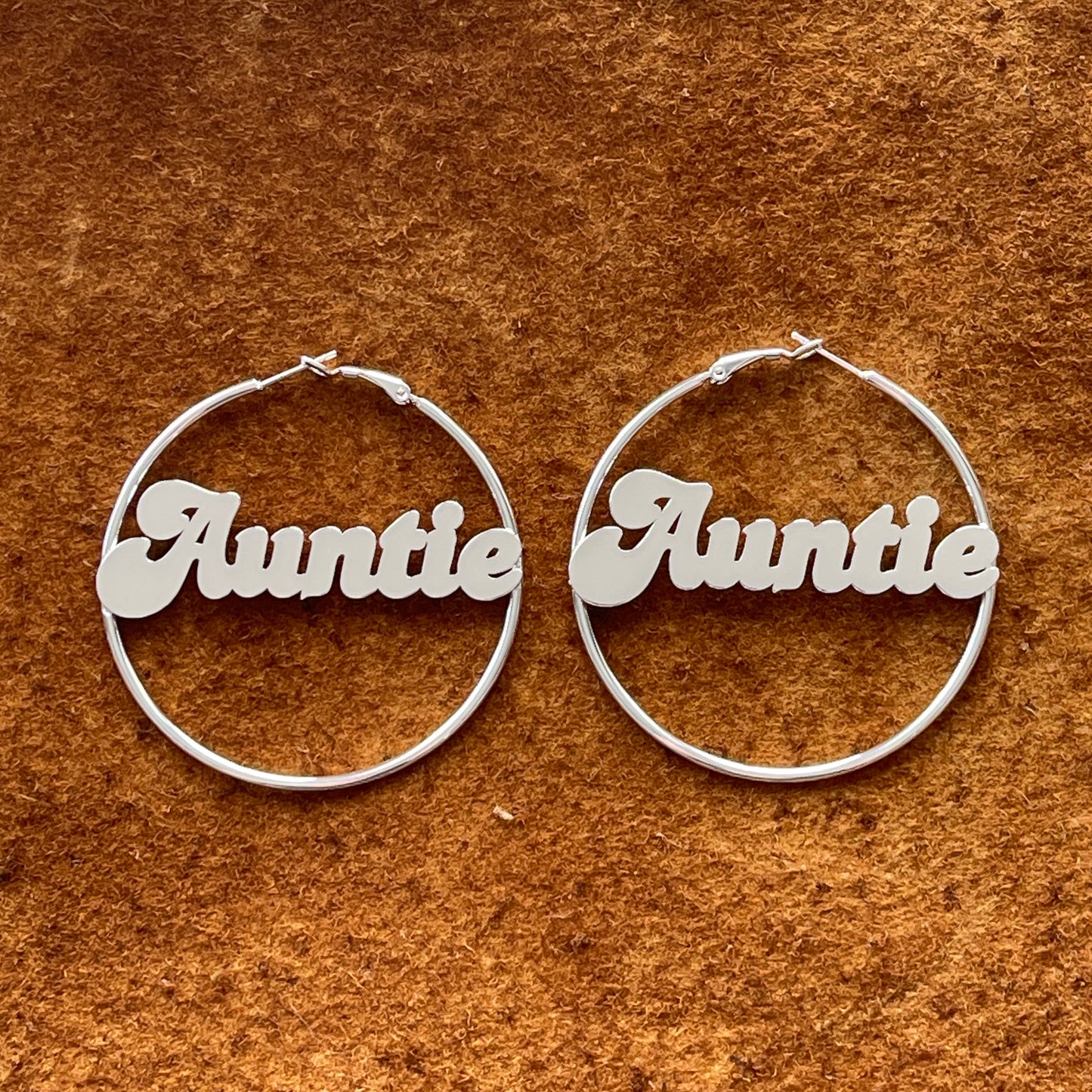 Surgical Steel Hoops - Auntie