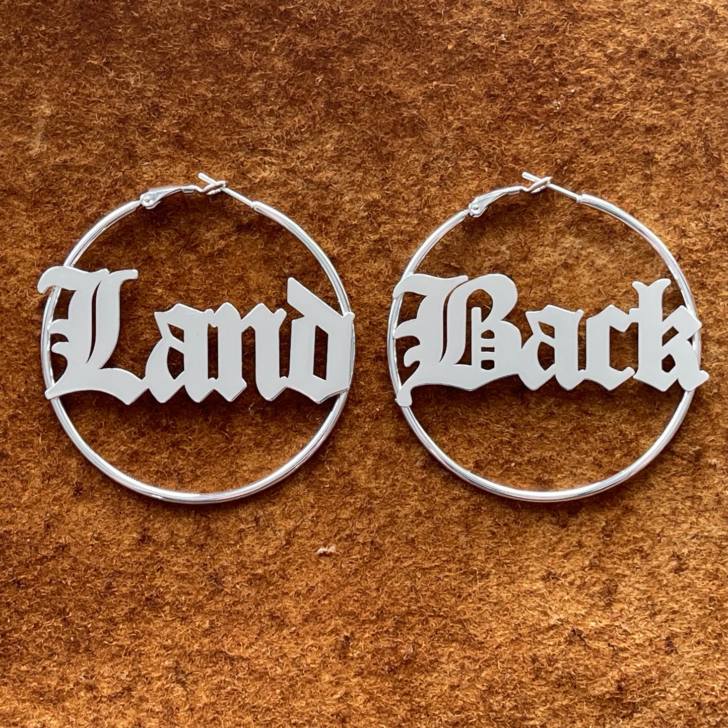Surgical Steel Hoops - Land Back