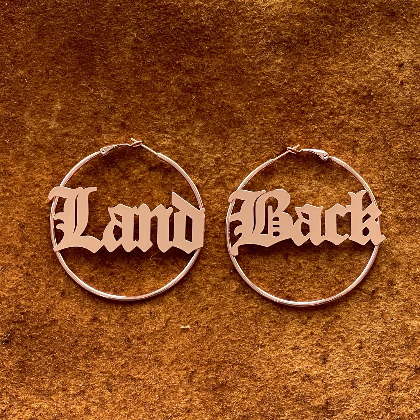 Surgical Steel Hoops - Land Back